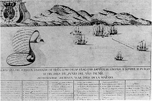 Archivo:Capture of Port Egmont - 1770