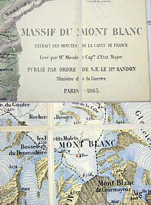 Archivo:Carte Mieulet Mont Blanc+frontispice