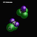 Chlorofluorocarbons (space-filling representation)