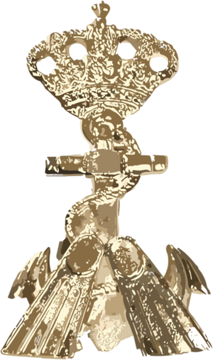 Archivo:Distintivo de buceador elemental de la Armada, buceador de asalto del Ejército de Tierra y zapador anfibio
