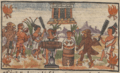 Fiestas de la coronación de Moctezuma II, en el folio 158v