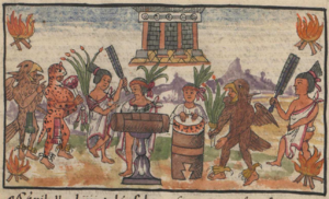 Archivo:Fiestas de la coronación de Moctezuma II, en el folio 158v
