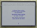 Gedenktafel Rudolf-Ditzen-Weg 19 (Niedschh) Hans Fallada