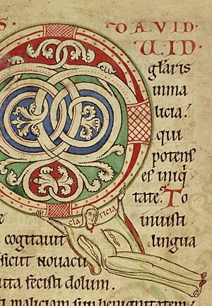 Archivo:German - Claricia Psalter - Walters W26 - Obverse Detail