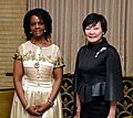 Grace Mugabe and Akie Abe cropped Grace Mugabe and Akie Abe 20160328 1