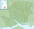 Hampshire UK relief location map