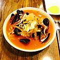 Jjamppong (Korean Chines seafood noodle soup)