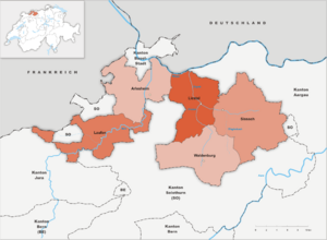 Archivo:Karte Kanton Baselland Bezirke 2010