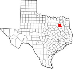 Map of Texas highlighting Van Zandt County.svg