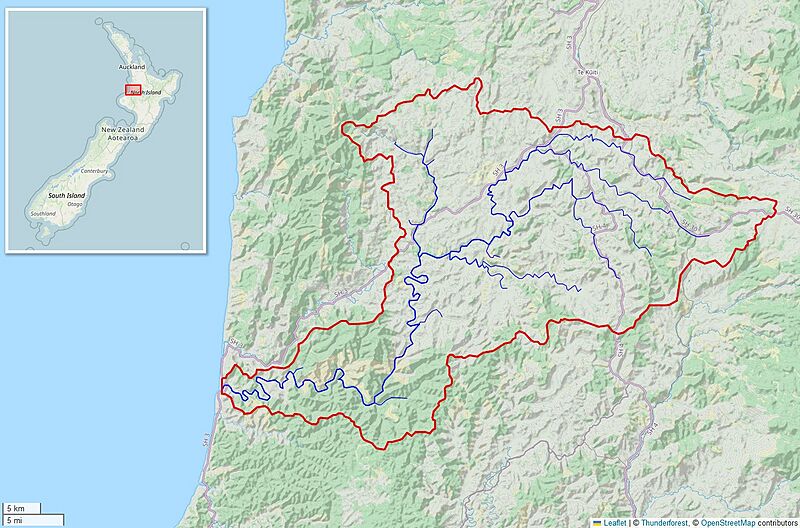 Mokau river basin