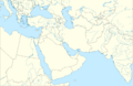 Outline map of Middle East