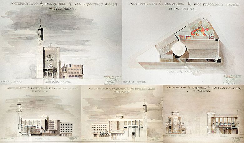 Archivo:Planos anteproyecto Iglesia San Francisco Javier