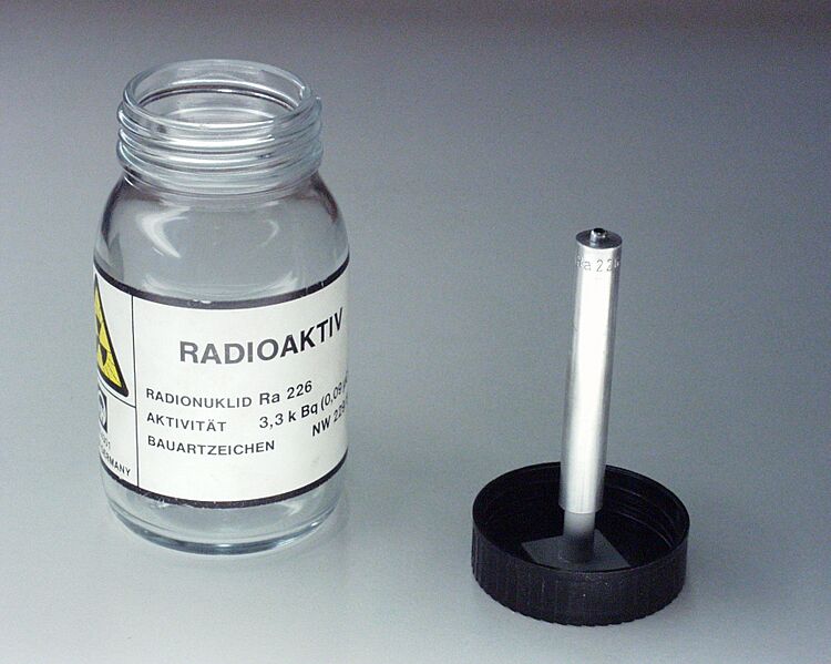 Radium 226 radiation source 1