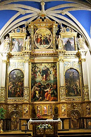Archivo:Tafalla - San Pedro 04 (retablo mayor procedente del Cº de las Concepcionistas Recoletas) 2