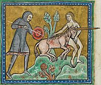 Archivo:Unicorn hunt - British Library Royal 12 F xiii f10v (detail)