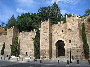 Wall near Puente de Alcantara, Toledo.JPG