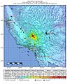 2019-07-06 Ridgecrest, CA M7.1 earthquake shakemap (USGS)