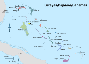 Bahamas regions map-es.svg