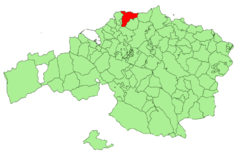 Extensión del municipio en la provincia