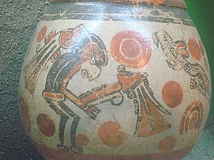 Archivo:Ceramica nicoyana. Nicoya pottery. Mixcoatl vrs Tezcatlipoca