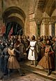 F. de Madrazo - 1838, Godofredo de Bouillon proclamado rey de Jerusalén (Palacio de Versalles, 196 x 136 cm)