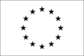 Flag of Europe in monochrome (black)