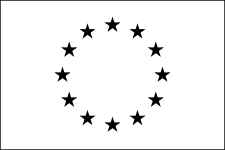 Flag of Europe in monochrome (black)