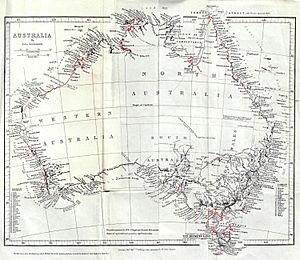 Archivo:General Chart of Australia (Discoveries in Australia)