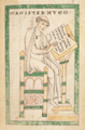 Hugues de Saint-Victor rédige le Didascalicon - Parchemin. Vucanius 45, f° 130 (Leyde, Bibliothek der Rijkuniversiteit)