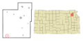Jackson County Kansas Incorporated and Unincorporated areas Delia Highlighted
