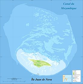 Juan de Nova Island and reef land cover map-fr.jpg