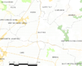 Map commune FR insee code 33458