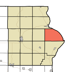 Map highlighting Lafayette Township, Allamakee County, Iowa.svg