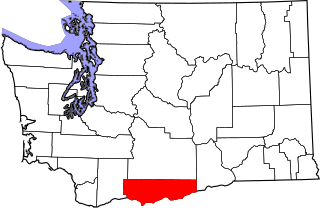 Map of Washington highlighting Klickitat County.svg