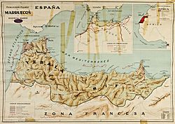 Archivo:Mapa del Protectorado Español en Marruecos (1924)