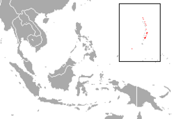 Distribución de Pteropus mariannus