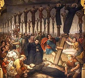 Archivo:Martyrdom of Saint Paul Miki and companions