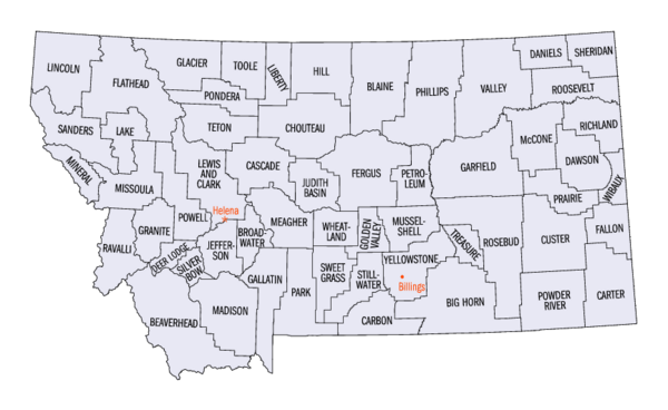 Archivo:Montana counties map