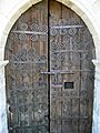 Porta romànica de l'església de Sant Genís de Montellà