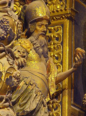 Archivo:San Judas Macabeo. Retablo de Ánimas de la Prioral de El Puerto de Santa María (Cádiz).