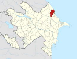 Shabran District in Azerbaijan.svg