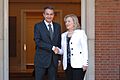 USA Secretary of State Hillary Clinton with President Zapatero