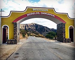 Arco de entrada en municipio Morelos, Chihuahua.jpg