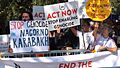 Armenians staged a protest in front of the UN office in New York over the Azerbaijani attack on Nagorno-Karabakh, 4