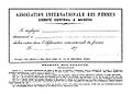 Association internationale des femmes - extract of the statutes
