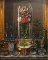 Cristales (Florero verde de cristal prensado en capelo) - Agustín Arrieta - siglo XIX