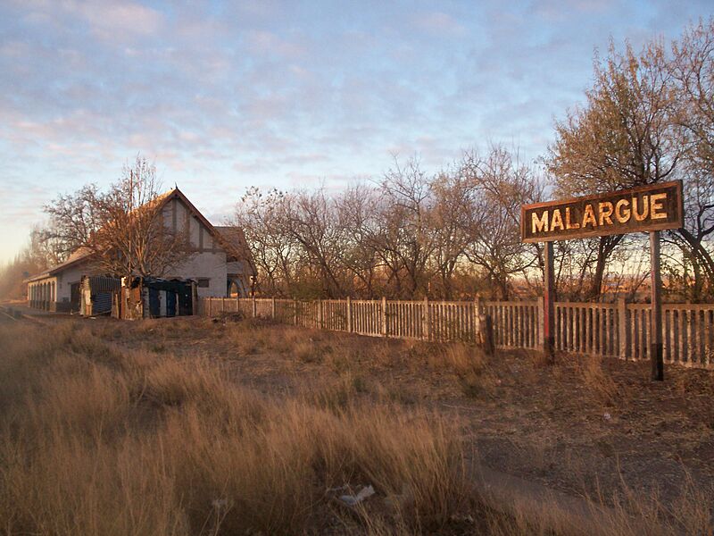 Estación Malargüe, FFCC San Martín