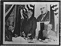 Franklin D. Roosevelt, Governor R.B. Russell, and Senator Cohen in Atlanta, Georgia - NARA - 197048