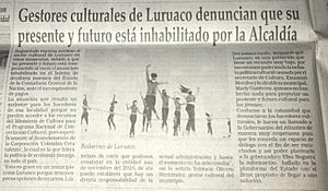 Archivo:Gestores culturales de Luruaco denuncian irregularidades