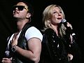 Guy Sebastian and Olivia Newton-John at State Theatre